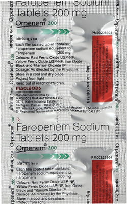 Orpenem 200mg Strip Of 6 Tablets