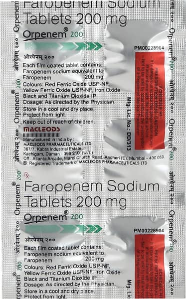 Orpenem 200mg Strip Of 6 Tablets