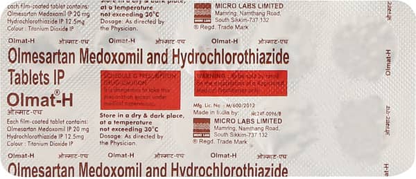 ओलमेट एच 20एमजी की स्ट्रिप 10 टैबलेट्स