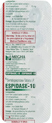 Espidase 10mg Strip Of 10 Tablets