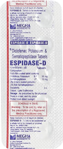 Espidase D Strip Of 10 Tablets