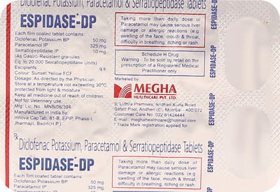 Espidase Dp Strip Of 10 Tablets