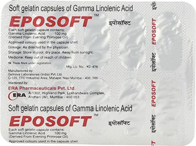 Eposoft 100mg Strip Of 10 Capsules
