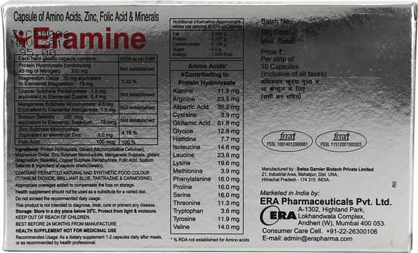 Eramine Strip Of 10 Capsules