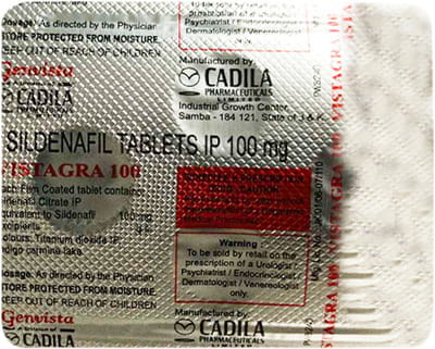 Vistagra 100mg Strip Of 4 Tablets