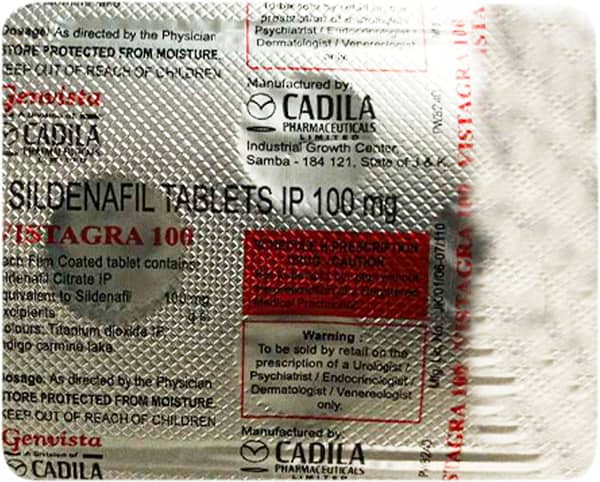 Vistagra 100 Tablet