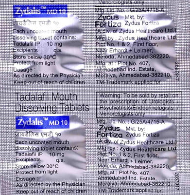Zydalis Md 10mg Tablet