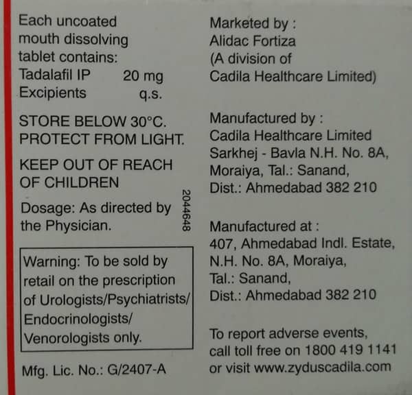 Zydalis MD 20 Tablet