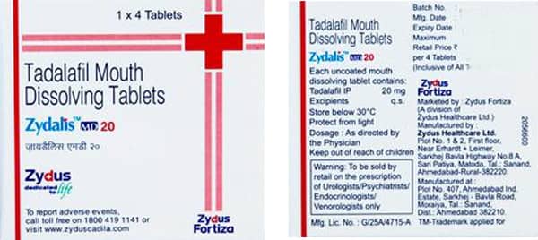 Zydalis MD 20 Tablet