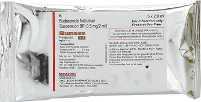 Bunase 0.5mg 2ml Packet Of 5 Respules