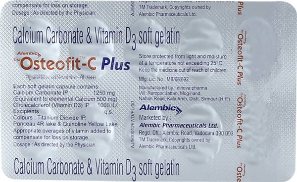 Osteofit C Plus Strip Of 10 Softgel Capsules