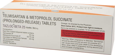 Tazloc Beta 25mg Strip Of 10 Tablets