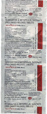 Tazloc Beta 25mg Strip Of 10 Tablets