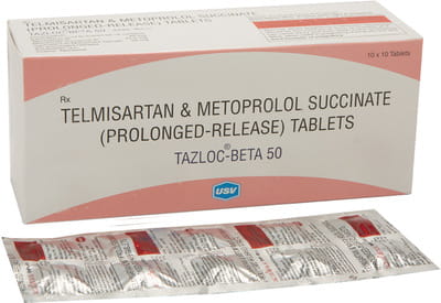 Tazloc Beta 50mg Strip Of 10 Tablets