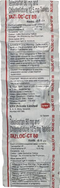 Tazloc Ct 80mg Strip Of 10 Tablets