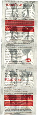Tazloc Ct 40/12.5mg Strip Of 10 Tablets