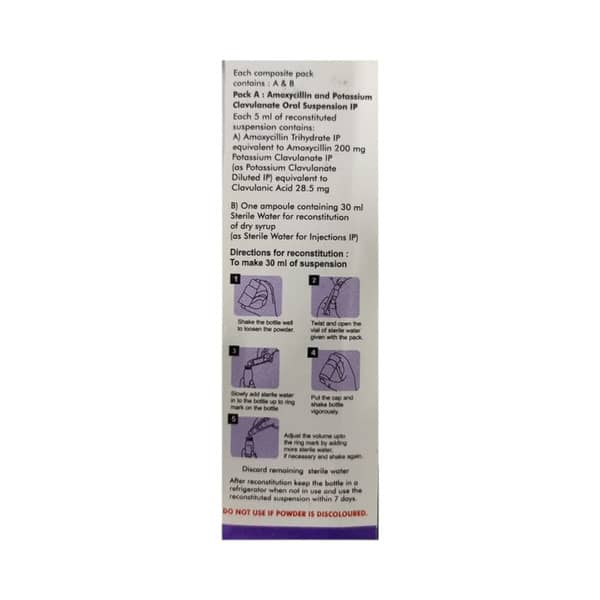 Erox Cv 228.5mg Bottle Of 30ml Dry Syrup
