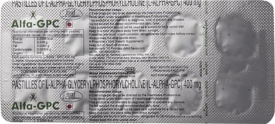 Alfa Gpc 400mg Strip Of 10 Pastilles