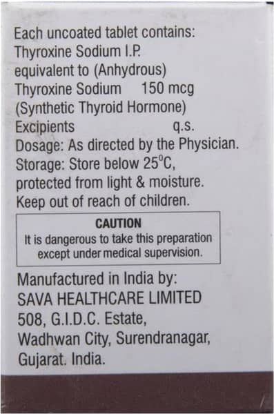 Thyrofit 150 Mcg Tablets