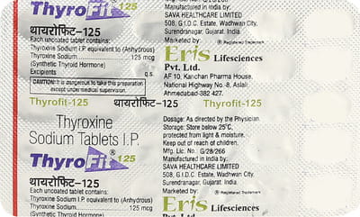 Thyrofit 125mcg Strip Of 30 Tablets