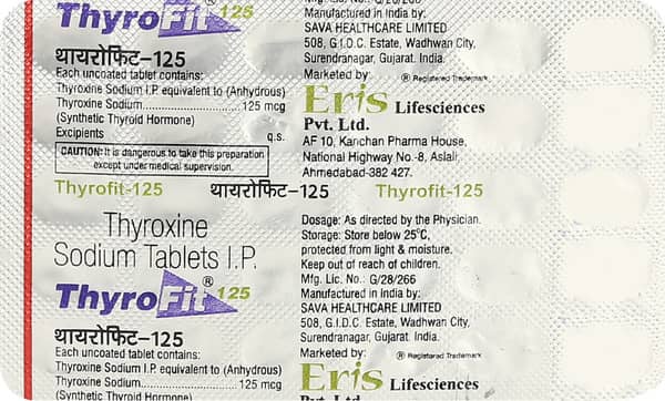 Thyrofit 125Mcg Strip Of 30 Tablets