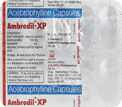 Ambrodil Xp 100mg Strip Of 10 Capsules