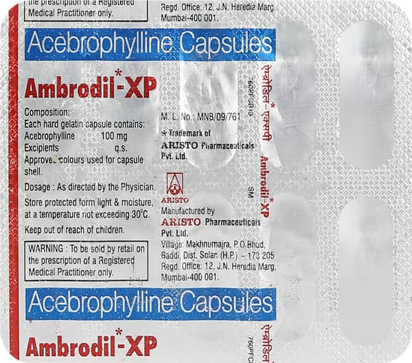Ambrodil Xp 100mg Strip Of 10 Capsules