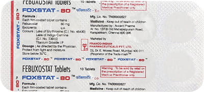 Foxstat 80mg Strip Of 10 Tablets