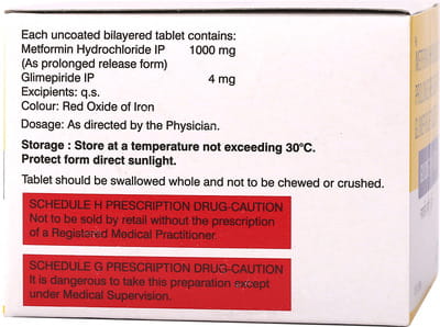 Glycomet Gp 4 Forte Strip Of 10 Tablets