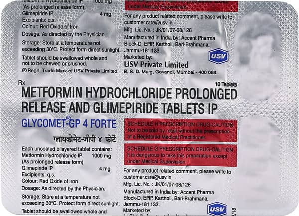 Glycomet-GP-4 Forte Tablet