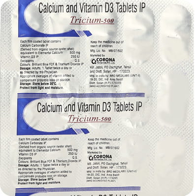 Tricium 500mg Strip Of 15 Tablets