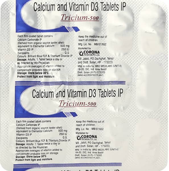 Tricium 500mg Strip Of 15 Tablets