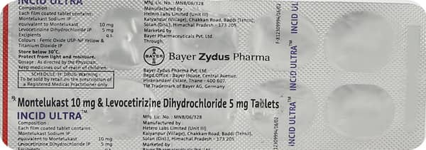 Incid Ultra Strip Of 10 Tablets