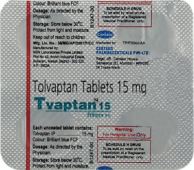 Tvaptan 15mg Strip Of 4 Tablets