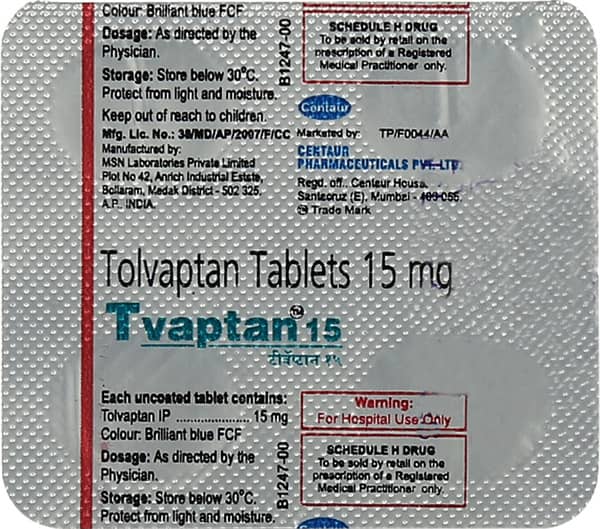 Tvaptan 15mg Strip Of 4 Tablets