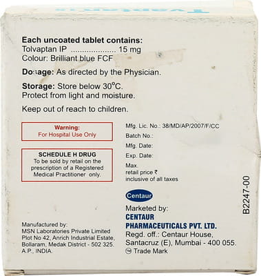 Tvaptan 15mg Strip Of 4 Tablets