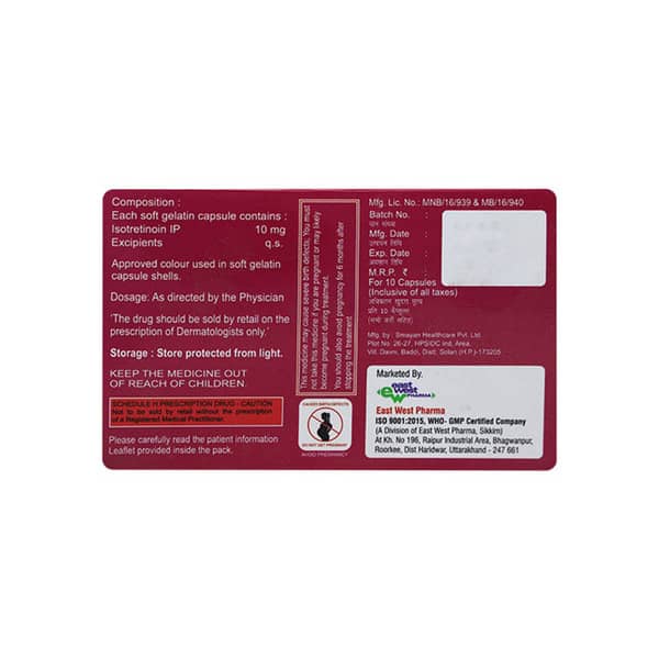 Pinoin 10Mg Strip Of 10 Capsules
