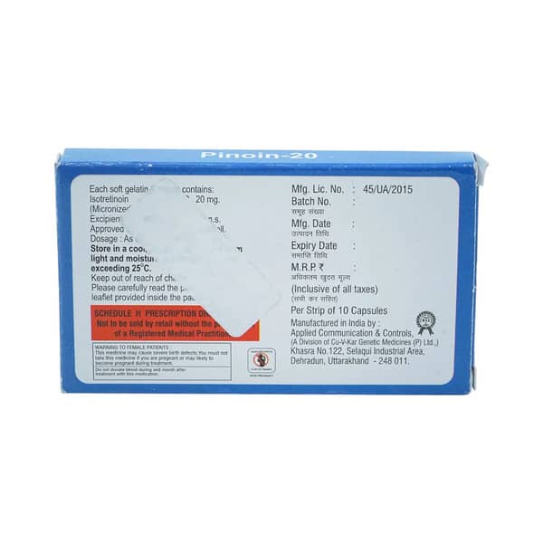 Pinoin 20Mg Strip Of 10 Capsules