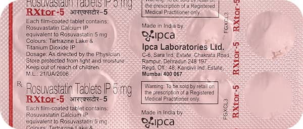 Rxtor 5mg Strip Of 10 Tablets