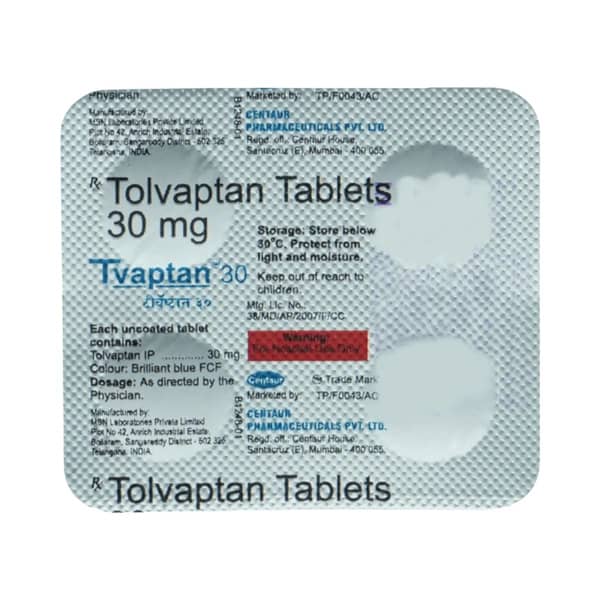 Tvaptan 30Mg Strip Of 4 Tablets