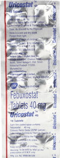 Uricostat 40Mg Strip Of 10 Tablets