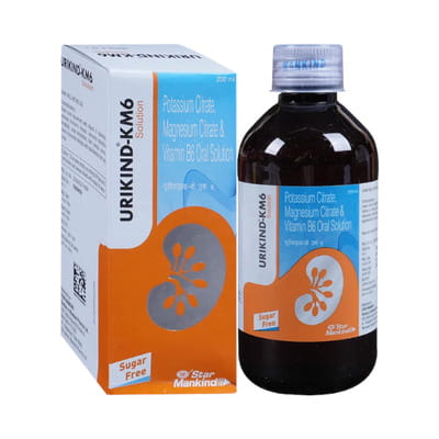 Urikind Km 6 Sugar Free Bottle Of 200ml Solution