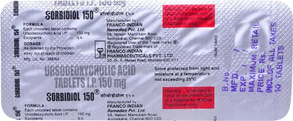 Sorbidiol 150mg Strip Of 10 Tablets
