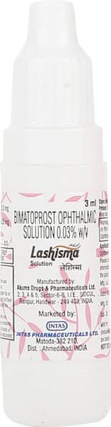 Lashisma Bottle Of 3ml Ophthalmic Solution