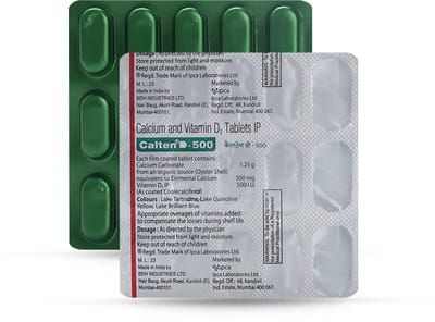 Calten D 500mg Strip Of 15 Tablets