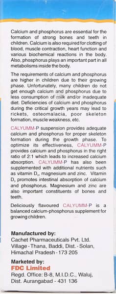 Calyumm P Bottle Of 200Ml Suspension