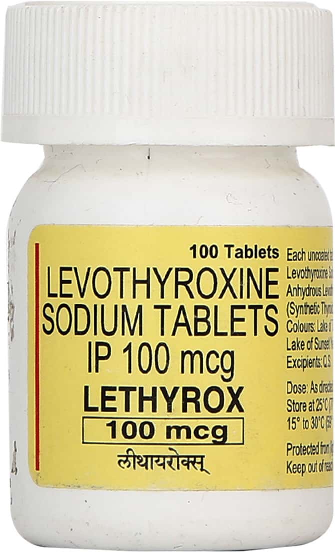 Lytiox Lethyrox 100 MCG Tablet (100): Uses, Side Effects, Price & Dosage ...
