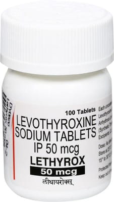 Lethyrox 50mcg Bottle Of 100 Tablets