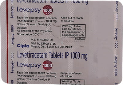 Levepsy 1000mg Strip Of 10 Tablets