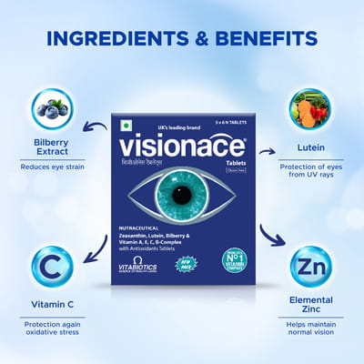 Visionace Strip Of 30 Tablets